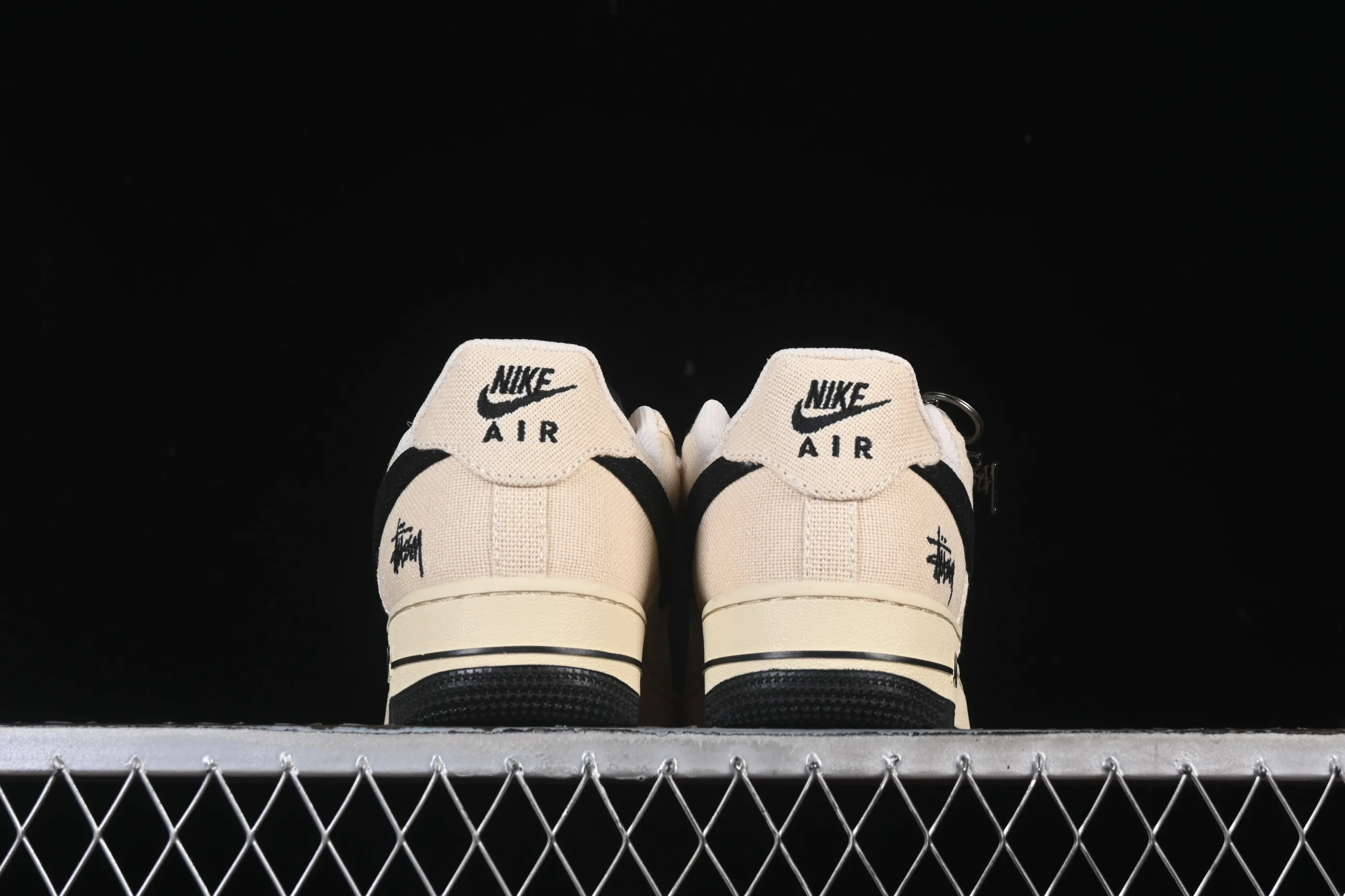 All categories Nk Air Force 1 Air Force series Nk Air Force 1 Low Air Force low-top Nike Air Force 1'07 Low Stusi co-branded beige canvas Air Force 1 low-top casual sneakers XX3168-155